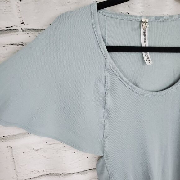 Free people byron ribbed slutter sleeve bodysuit - Picture 9 of 9